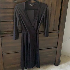 BCBG wrap dress black XS